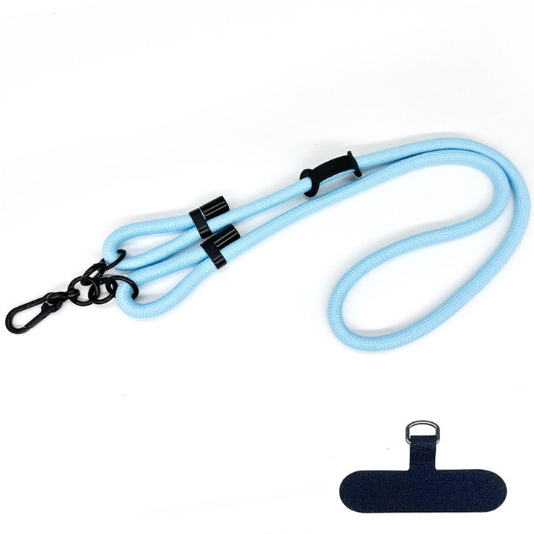 10mm Polyester Rope Adjustable Phone Neck / Shoulder Lanyard Anti-lost Crossbody Cellphone Strap - Style 81