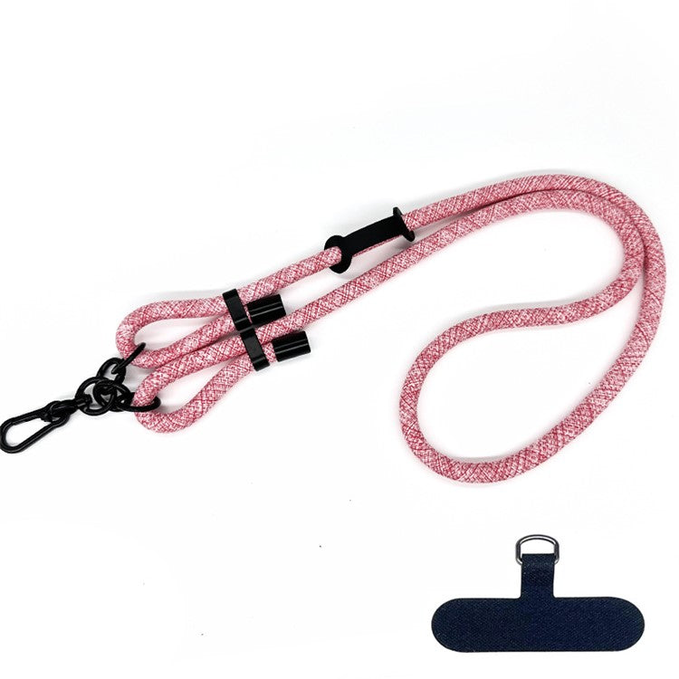 10mm Polyester Rope Adjustable Phone Neck / Shoulder Lanyard Anti-lost Crossbody Cellphone Strap - Style 79