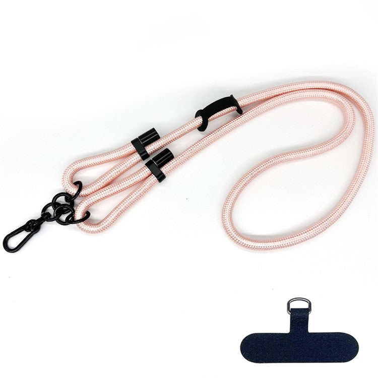 10mm Polyester Rope Adjustable Phone Neck / Shoulder Lanyard Anti-lost Crossbody Cellphone Strap - Style 82