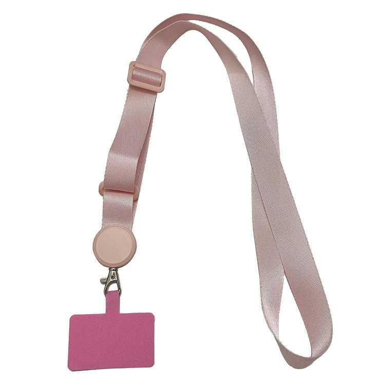 Crossbody Phone Lanyard Universal Adjustable Neck Straps with Phone Pads for Phone Case Keys ID - Light Pink