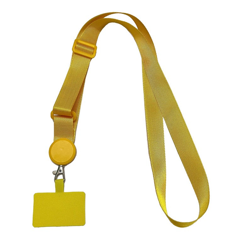 Crossbody Phone Lanyard Universal Adjustable Neck Straps with Phone Pads for Phone Case Keys ID - Yellow