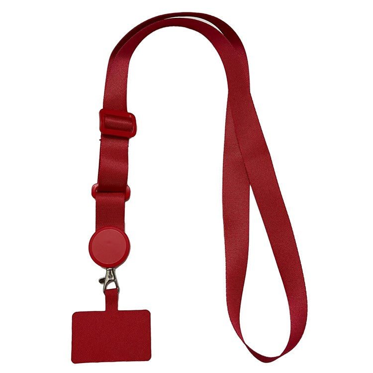 Crossbody Phone Lanyard Universal Adjustable Neck Straps with Phone Pads for Phone Case Keys ID - Red