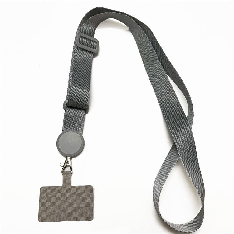 Crossbody Phone Lanyard Universal Adjustable Neck Straps with Phone Pads for Phone Case Keys ID - Grey