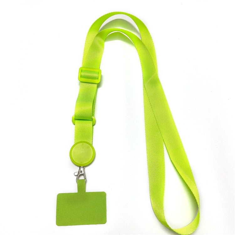 Crossbody Phone Lanyard Universal Adjustable Neck Straps with Phone Pads for Phone Case Keys ID - Fluorescent Green