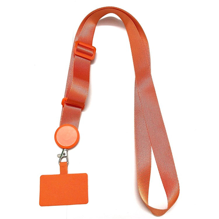 Crossbody Phone Lanyard Universal Adjustable Neck Straps with Phone Pads for Phone Case Keys ID - Orange