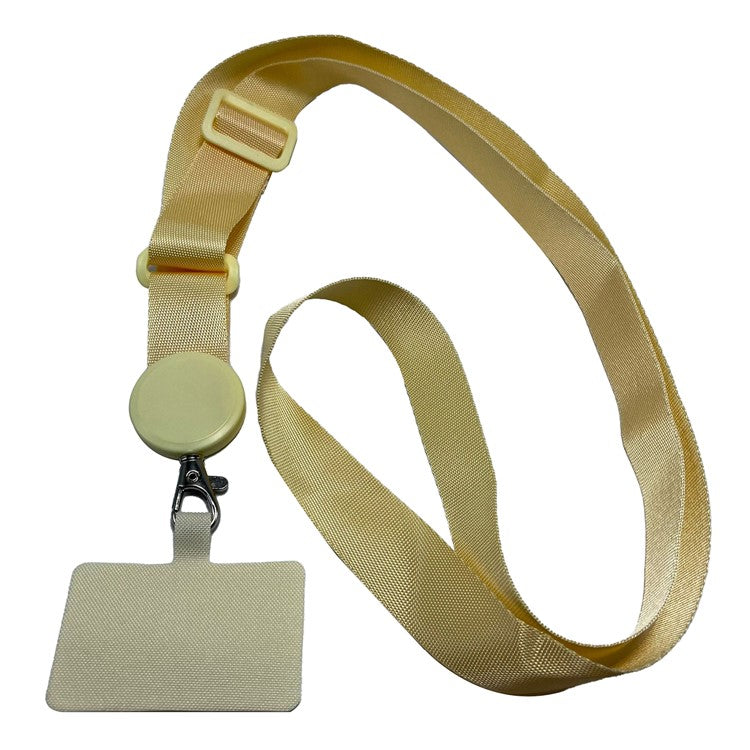 Crossbody Phone Lanyard Universal Adjustable Neck Straps with Phone Pads for Phone Case Keys ID - Light Yellow