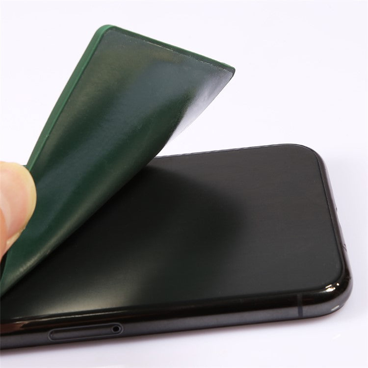 MRC029 Phone Card Holder Adhesive Stick-on Silicone Phone Wallet Card Pocket - Blackish Green