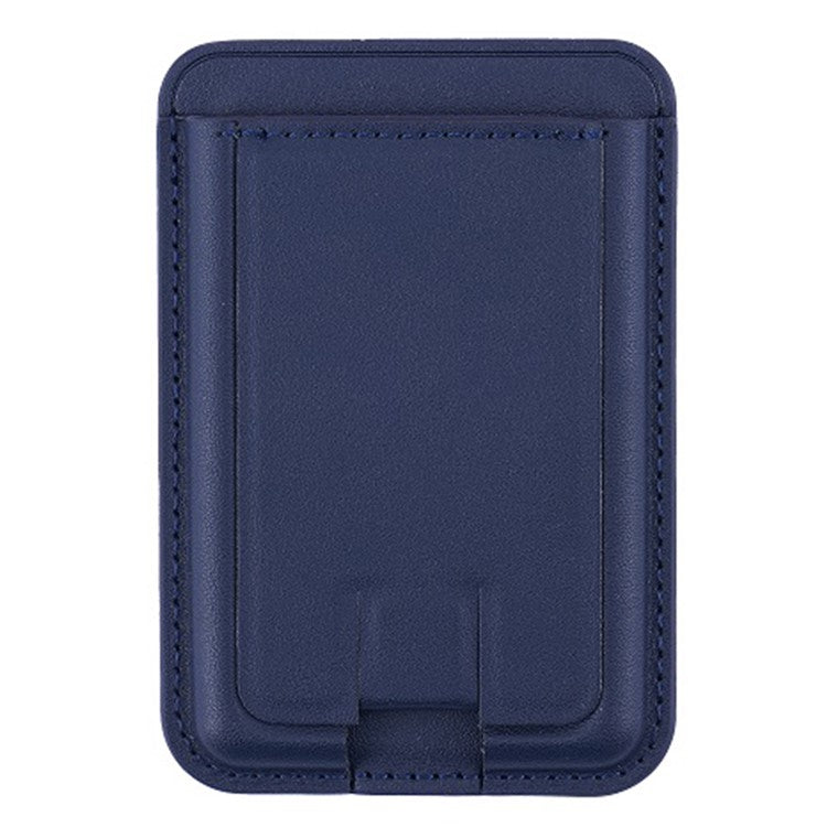 MRC048 Magnetic Card Holder Compatible with Magsafe Detachable Pocket Sleeve Kickstand - Sapphire