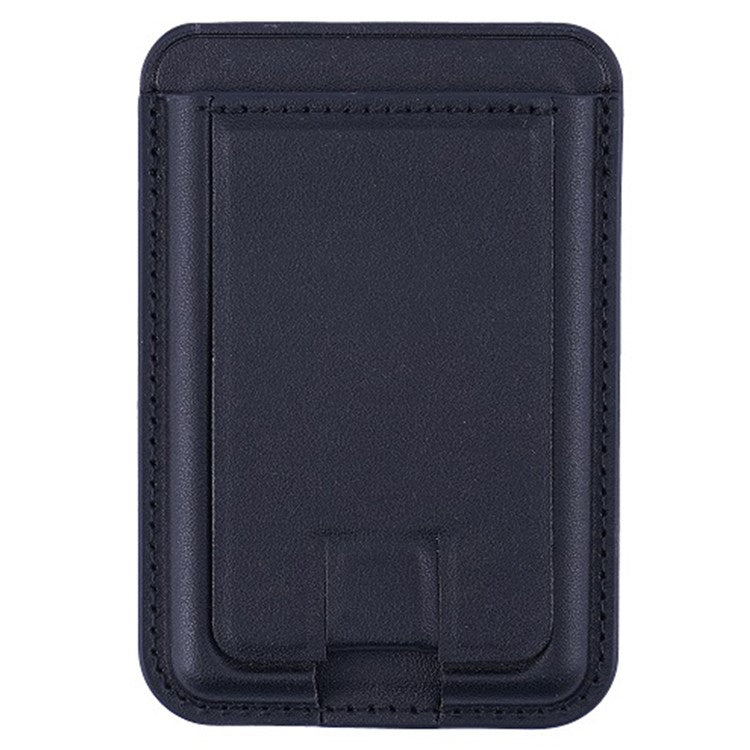 MRC048 Magnetic Card Holder Compatible with Magsafe Detachable Pocket Sleeve Kickstand - Black