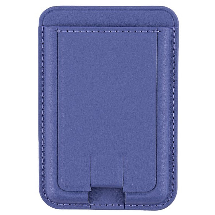 MRC048 Magnetic Card Holder Compatible with Magsafe Detachable Pocket Sleeve Kickstand - Purple