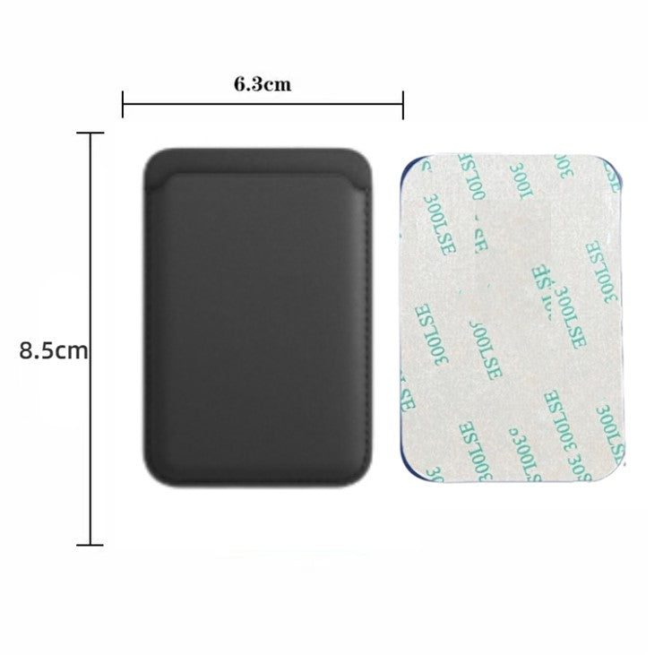 MRC040 Phone Card Holder Leather Phone Wallet Stick-On Adhesive Sticker - Blackish Green