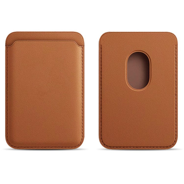 MRC040 Leather Phone Card Holder Compatible with MagSafe Cell Phone Wallet Pocket - Bown