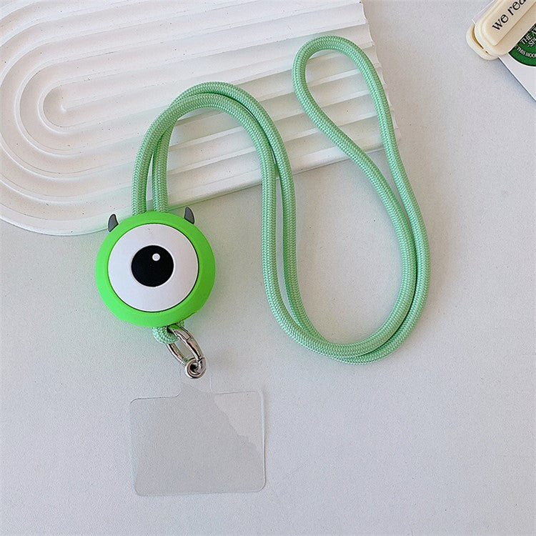 45cm Phone Lanyard Cartoon Pendant Crossbody Rope Neck Strap with Patch - Single Eye