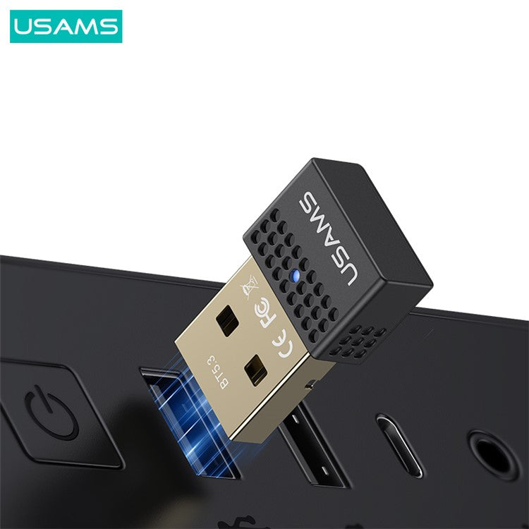 USAMS US-ZB285 USB Bluetooth 5.3 Adapter HiFi Sound Wireless Audio Receiver