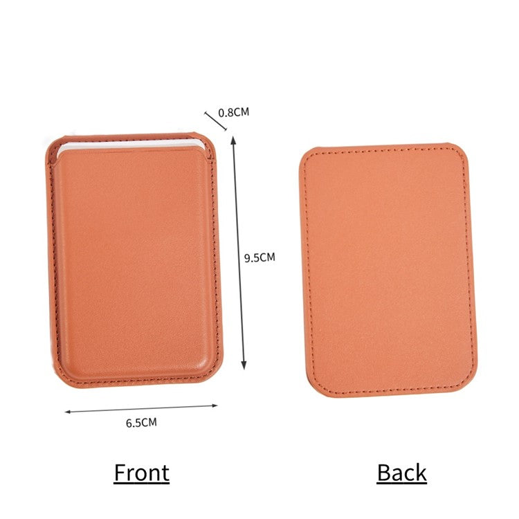 MRC57 A-Model Folding Magnetic Kickstand for Cell Phone Back Stand with Card Holder - Orange