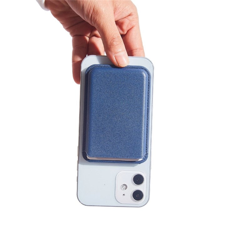 MRC57 A-Model Folding Magnetic Kickstand for Cell Phone Back Stand with Card Holder - Blue