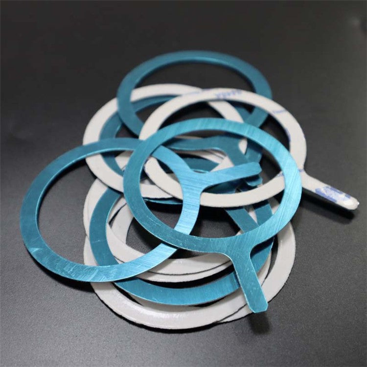 10Pcs Metal Ring Sticker Compatible with MagSafe Magnetic Wireless Charging Ring - Black