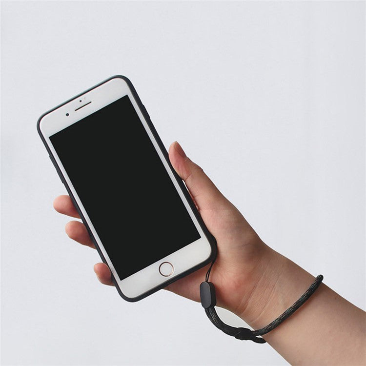 10Pcs / Pack Mobile Phone Anti-drop Adjustable Wrist Rope Cellphone Case Flashlight Power Bank Lanyard - Black / White