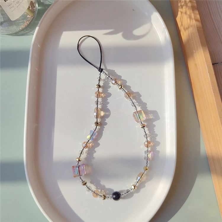 Beaded Phone Charm Strap Detachable Phone Anti-Lost Chain, Length: 16cm+5cm - SJ-A240006A