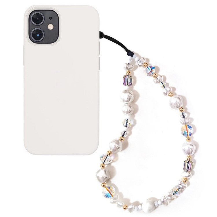 Beaded Phone Charm Strap Detachable Phone Anti-Lost Chain, Length: 16cm+5cm - SJ-A240007A