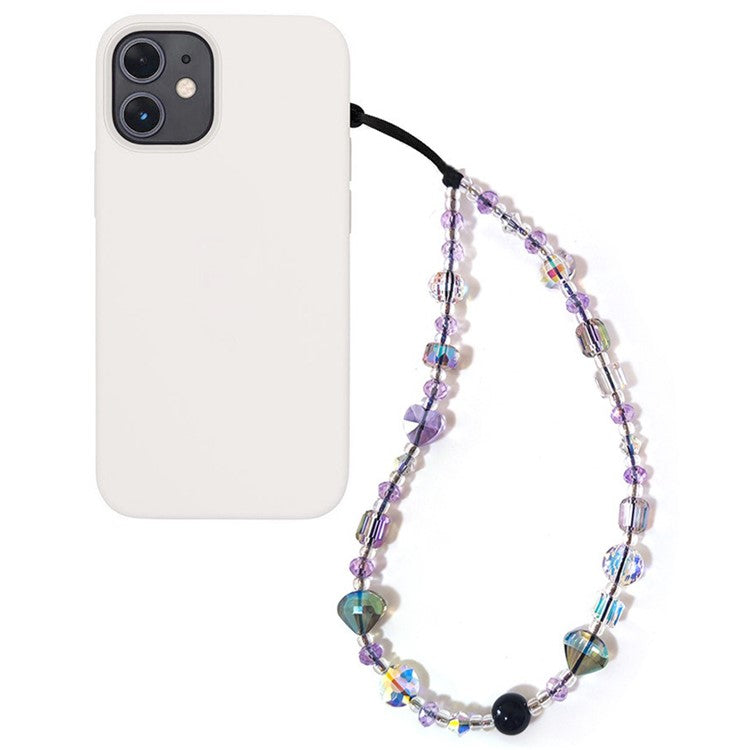 Beaded Phone Charm Strap Detachable Phone Anti-Lost Chain, Length: 16cm+5cm - SJ-A240008A