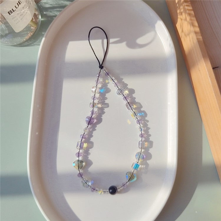 Beaded Phone Charm Strap Detachable Phone Anti-Lost Chain, Length: 16cm+5cm - SJ-A240008A