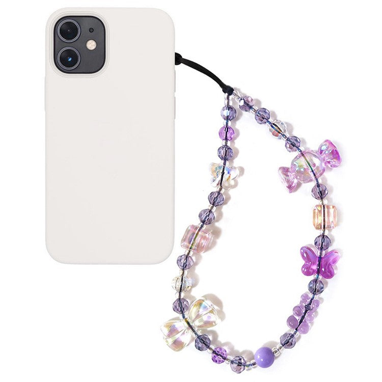 Beaded Phone Charm Strap Detachable Phone Anti-Lost Chain, Length: 16cm+5cm -  SJ-A240009A