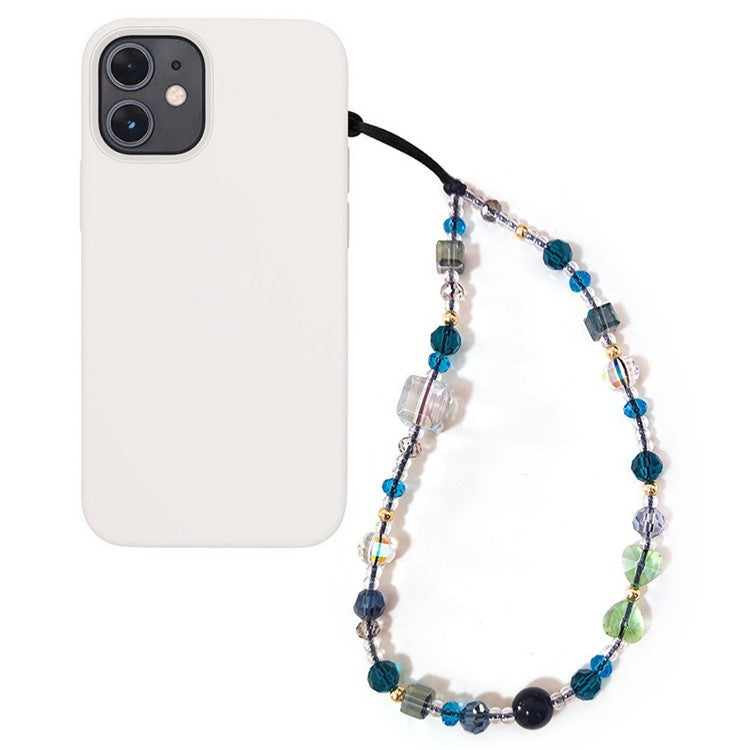 Beaded Phone Charm Strap Detachable Phone Anti-Lost Chain, Length: 16cm+5cm - SJ-A240010A