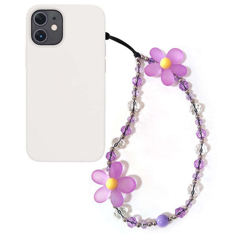 Beaded Phone Charm Strap Detachable Phone Anti-Lost Chain, Length: 16cm+5cm -  SJ-A240011A