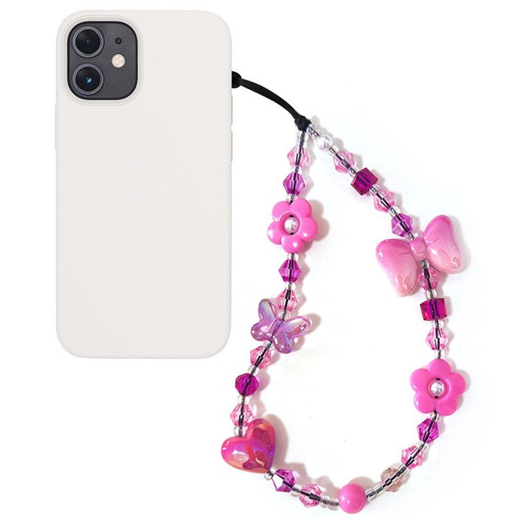 Beaded Phone Charm Strap Detachable Phone Anti-Lost Chain, Length: 16cm+5cm - SJ-A240012A