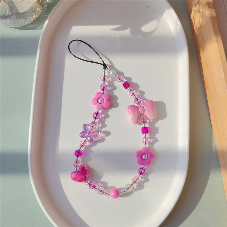 Beaded Phone Charm Strap Detachable Phone Anti-Lost Chain, Length: 16cm+5cm - SJ-A240012A