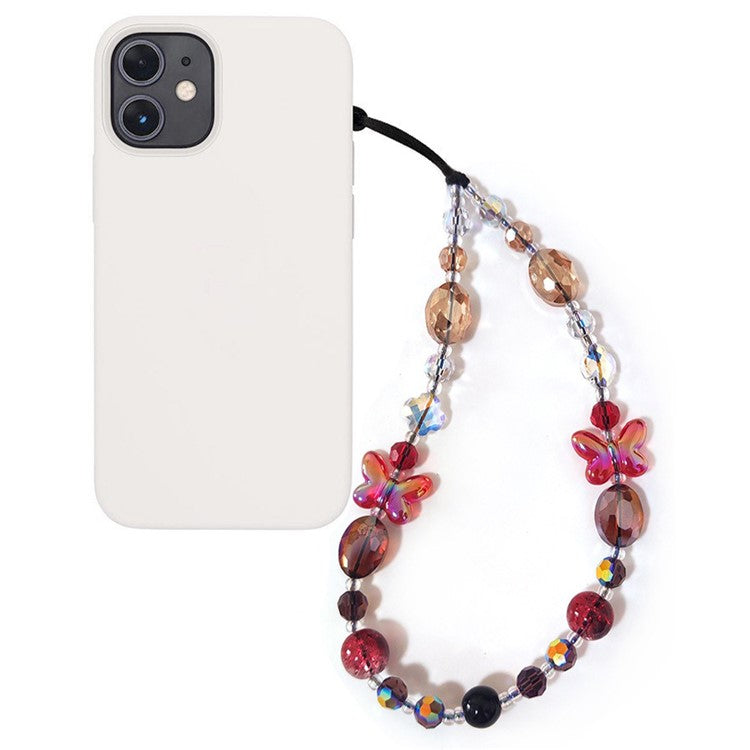 Beaded Phone Charm Strap Detachable Phone Anti-Lost Chain, Length: 16cm+5cm - SJ-A240013A