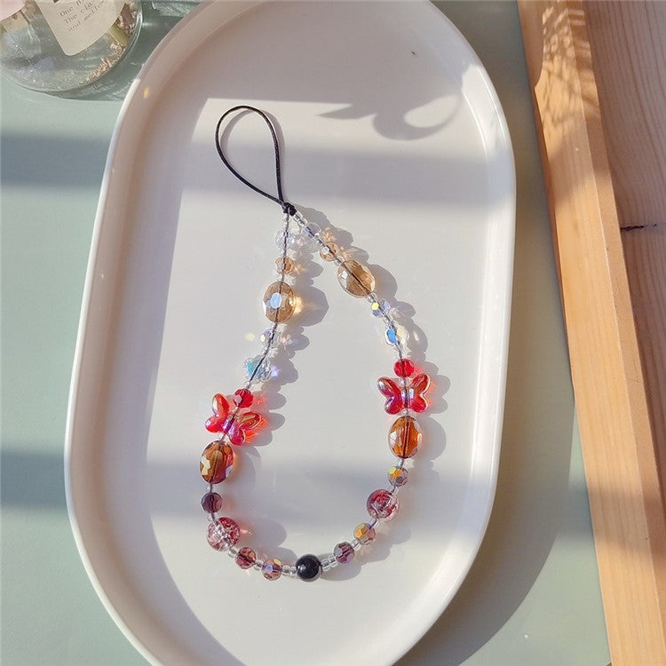 Beaded Phone Charm Strap Detachable Phone Anti-Lost Chain, Length: 16cm+5cm - SJ-A240013A