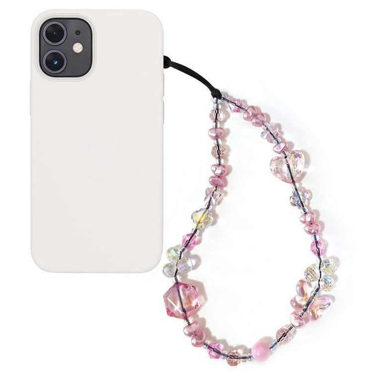 Beaded Phone Charm Strap Detachable Phone Anti-Lost Chain, Length: 16cm+5cm - SJ-A240014A