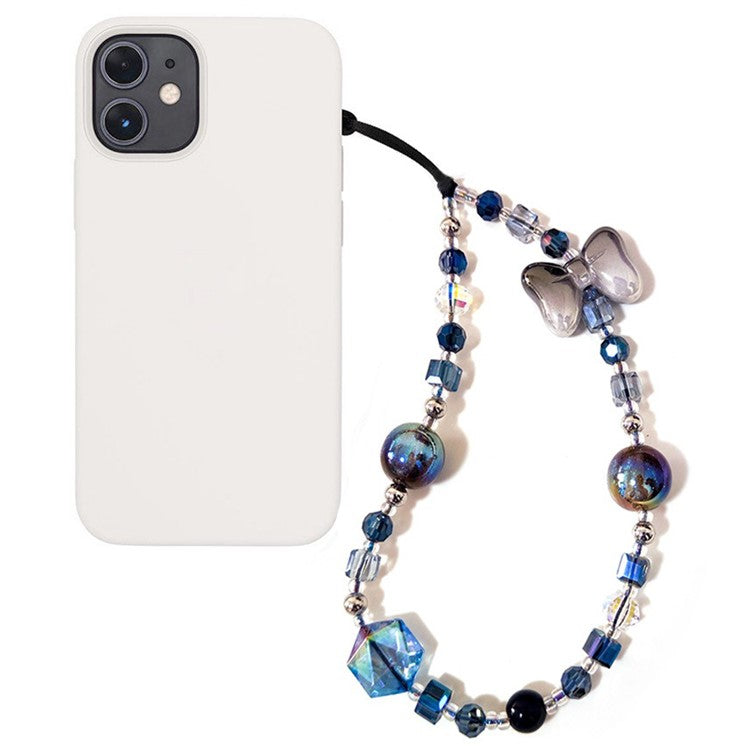 Beaded Phone Charm Strap Detachable Phone Anti-Lost Chain, Length: 16cm+5cm - SJ-A240015A