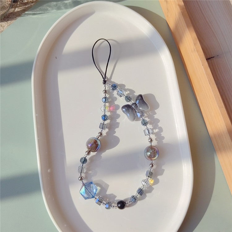 Beaded Phone Charm Strap Detachable Phone Anti-Lost Chain, Length: 16cm+5cm - SJ-A240015A