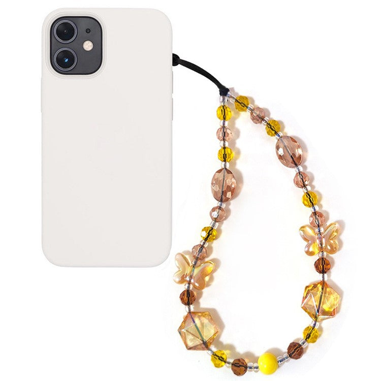 Beaded Phone Charm Strap Detachable Phone Anti-Lost Chain, Length: 16cm+5cm -  SJ-A240016A