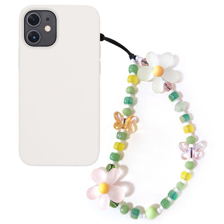 Beaded Phone Charm Strap Detachable Phone Anti-Lost Chain, Length: 16cm+5cm - SJ-A240018A