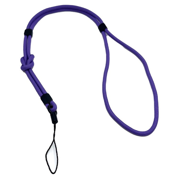 JLC-810 Universal Phone Lanyard Polyester Neck Strap Detachable Wristlet Strap Dual Use - Purple