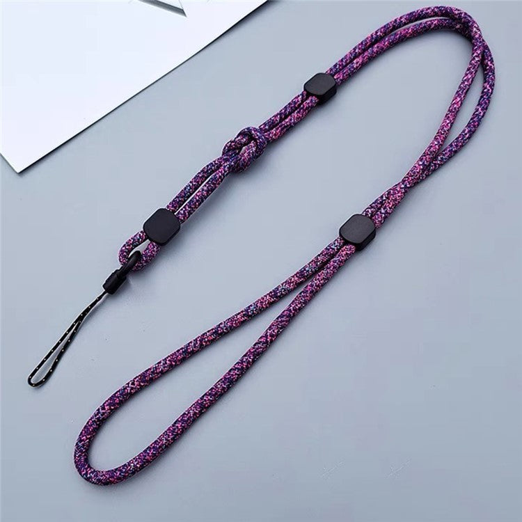 JLC-810 Universal Phone Lanyard Polyester Neck Strap Detachable Wristlet Strap Dual Use - Artistic Purple