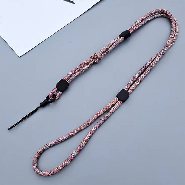 JLC-810 Universal Phone Lanyard Polyester Neck Strap Detachable Wristlet Strap Dual Use - Artistic Dark Color