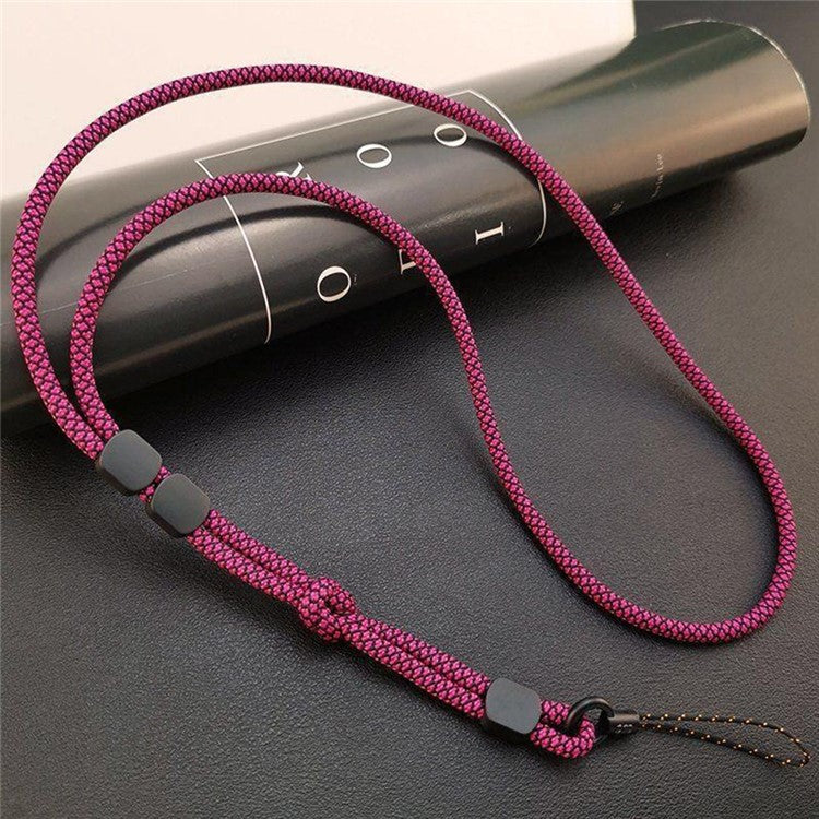 JLC-810 Universal Phone Lanyard Polyester Neck Strap Detachable Wristlet Strap Dual Use - Rose