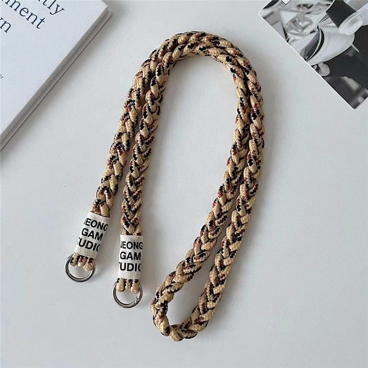 Phone Lanyard 120cm Universal Phone Strap Crossbody with Tether Tab - Light Brown