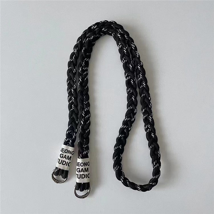 Phone Lanyard 120cm Universal Phone Strap Crossbody with Tether Tab - Black+White Dots