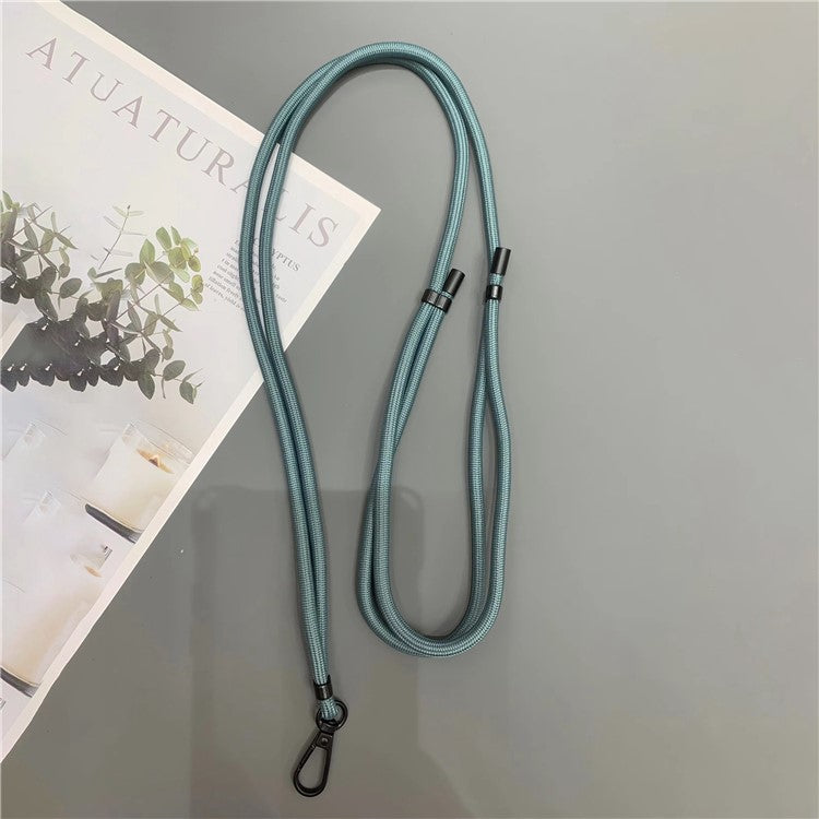 Crossbody Cell Phone Lanyard 6mm Thick Nylon Adjustable Strap with Tether Tab, Total Length: 150cm - Dark Cyan