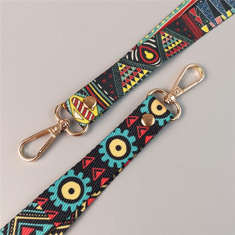 Phone Lanyard Ethnic Style Nylon Phone Neck Phone Charm with Tether Tab + Hanging Rope, Folded Length: 40cm - BG Runway