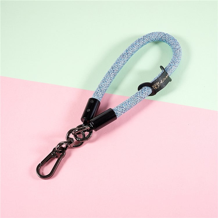 30cm Thickened Phone Hand Wrist Strap USB Flash Drives Keychains DSLR Camera Lanyard Holder - Blue