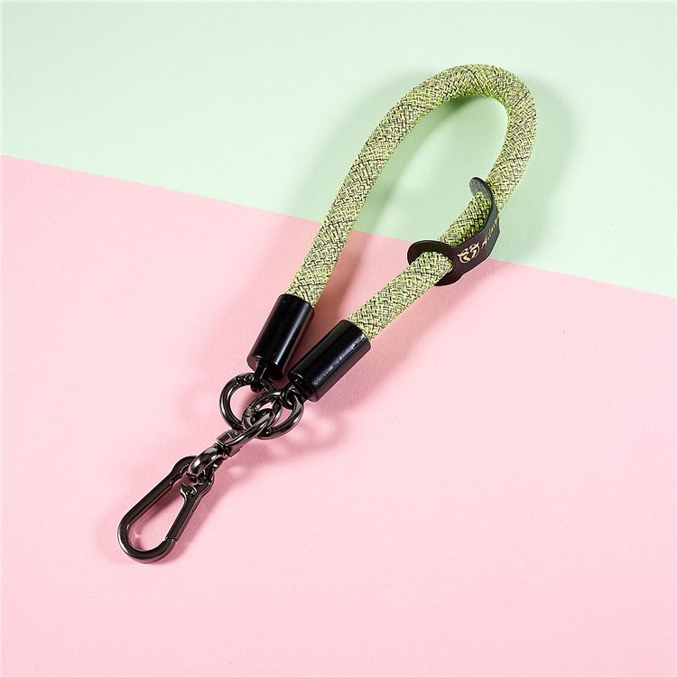 30cm Thickened Phone Hand Wrist Strap USB Flash Drives Keychains DSLR Camera Lanyard Holder - Fluorescent Green