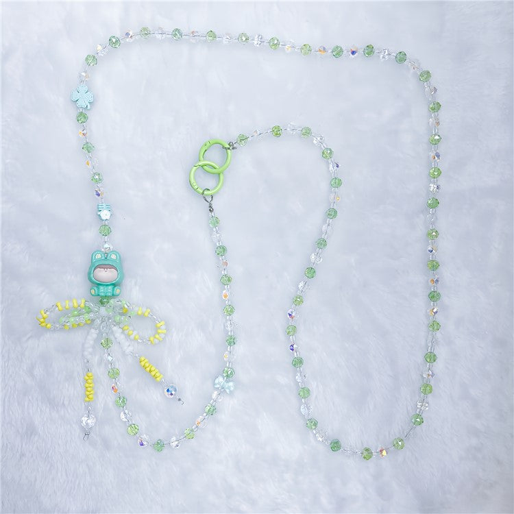 Beaded Phone Chain Strap 120cm Doll Shoulder Crossbody Lanyard with Tether Tab - Style H