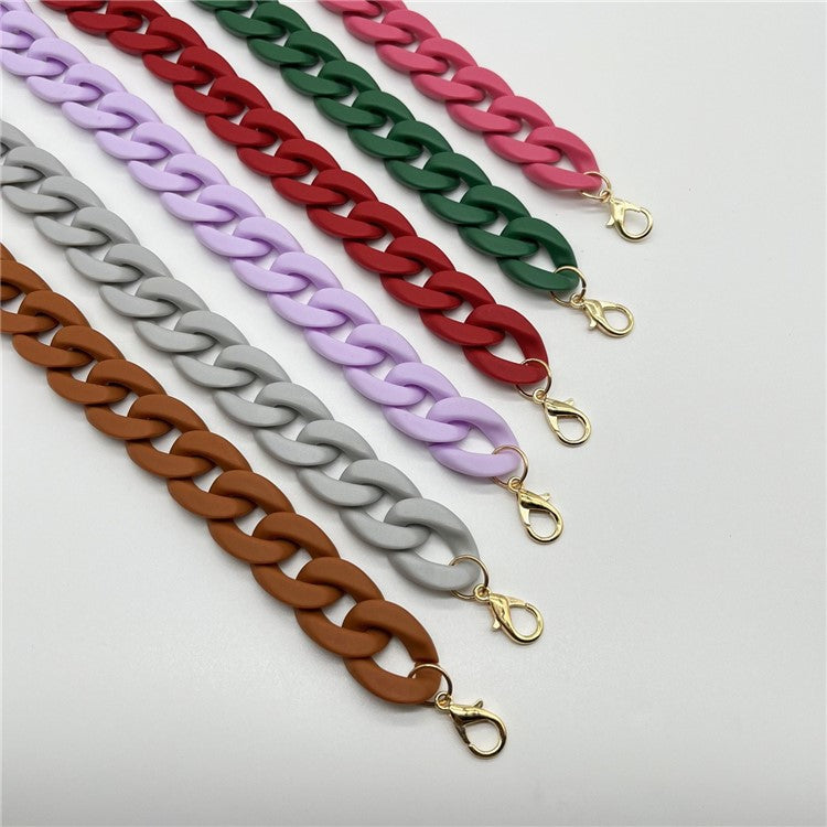 Phone Wrist Lanyard Matte Acrylic Chain 60cm Phone Wrist Strap - Matte Beige Pink